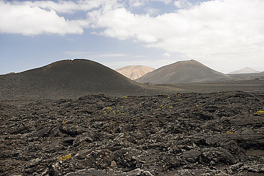 火山地貌,蒂玛法雅国家公园,兰索罗特岛