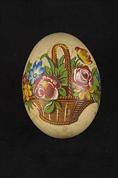 复活节彩蛋,装饰,涂绘,彩色,花篮,塞尔维亚,20世纪,艺术家,未知