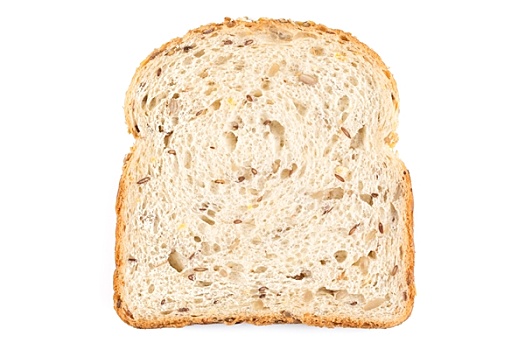 新鲜,面包,白色背景