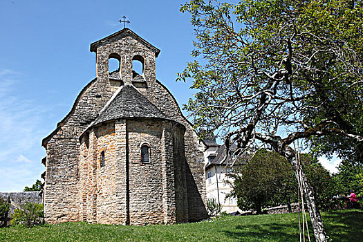 法国,阿韦龙省,圣皮埃尔,小教堂