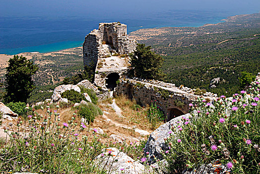 遗址,城堡,塞浦路斯北部