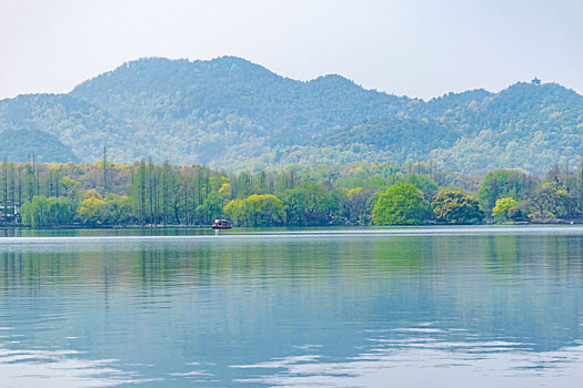 杭州西湖十景双峰插云