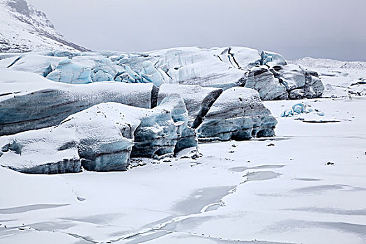 冰河,斯卡夫塔菲尔国家公园,东方,区域,冰岛,欧洲