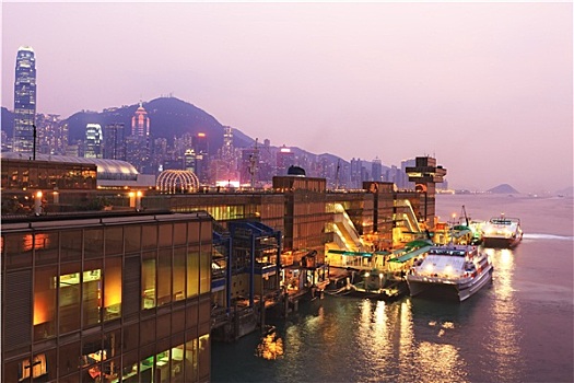 香港,港口,渡轮