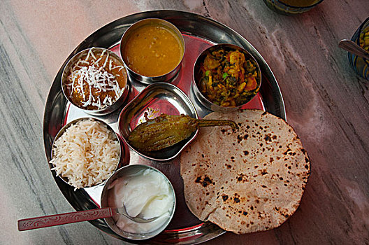 午餐,胜利宫,北方邦,印度