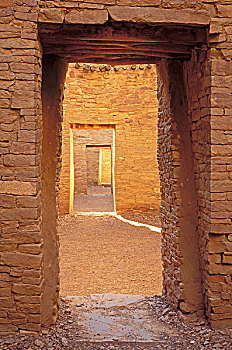 室内,入口,遗址,查科,峡谷,文化,国家,历史公园,新墨西哥