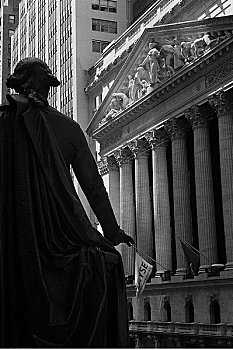纽约股票交易所,雕塑,纽约,美国