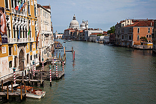 欧洲,意大利,威尼斯,圣马利亚,行礼,蓝天,大运河
