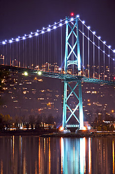 狮门大桥,温哥华,不列颠哥伦比亚省,加拿大
