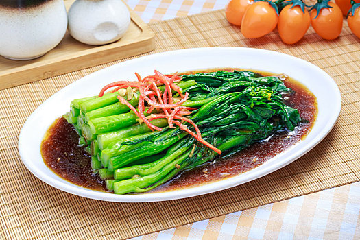 中式家常菜油淋菜心