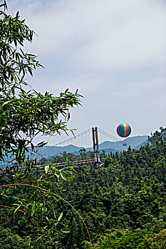 广东省深圳市大梅沙东部华侨城茶溪谷氦气球
