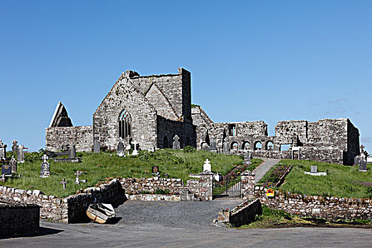 教堂,靠近,纽波特,梅奥县,爱尔兰,欧洲