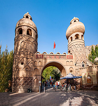新疆吐鲁番市葡萄沟达瓦孜古城堡