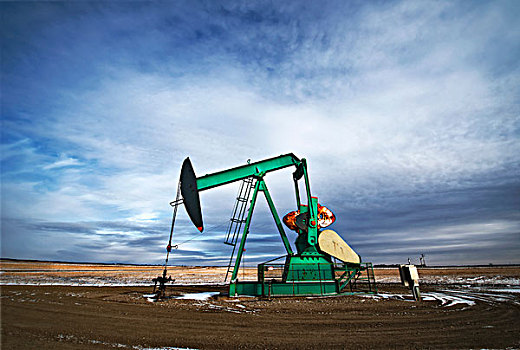 油,地点,石油井架,萨斯喀彻温,加拿大