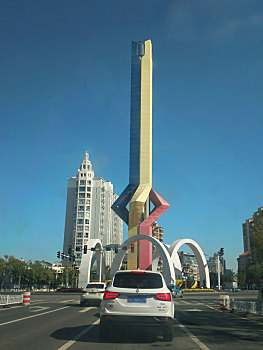 天津标志雕塑,雕塑广场