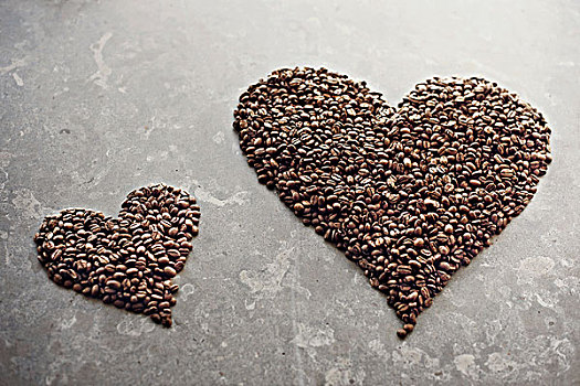 心形,室外,咖啡豆
