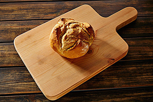 面包,圆面包,木板,乡村,木桌