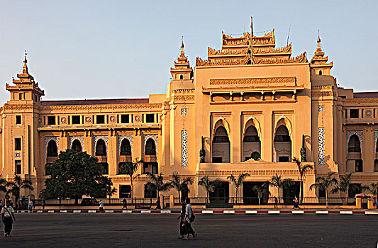 缅甸,仰光,市政厅