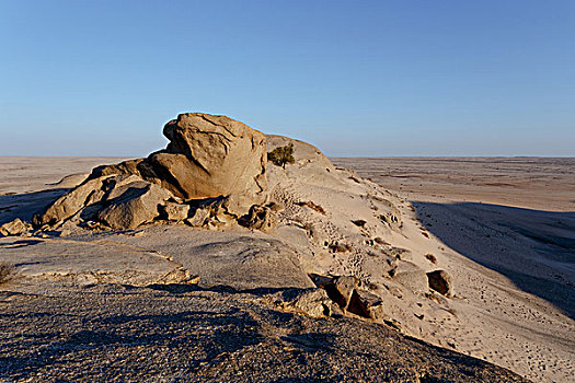 岩石构造,纳米布沙漠,日落,风景