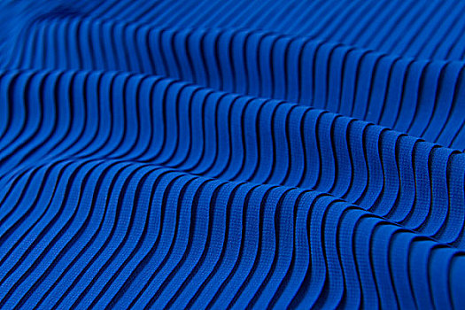 蓝色褶皱布背景,布料,柔美,线条