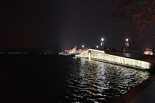 杭州西湖夜景