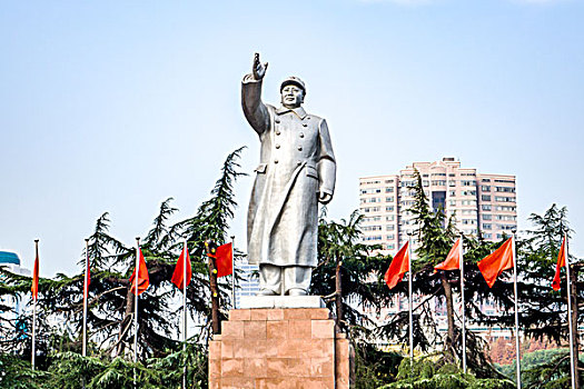 毛主席塑像－清水塘中共湘区委员会旧址纪念馆毛泽东塑像广场