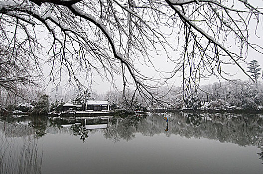 合肥包公园雪景