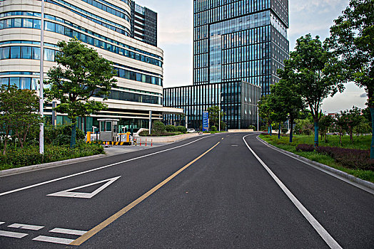 道路,高层建筑,写字楼