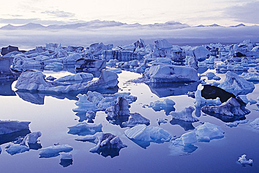 冰河,湖,冰岛