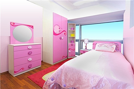 粉色,卧室