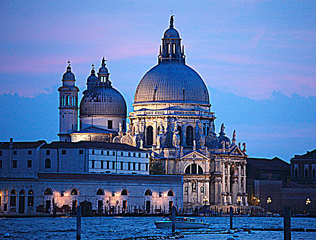 意大利,威尼斯,圣马利亚,行礼,教堂,大运河
