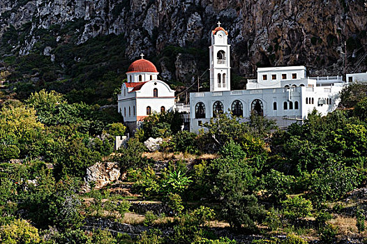 教堂,喀帕苏斯岛,爱琴海岛屿,多德卡尼斯群岛,爱琴海,希腊,欧洲