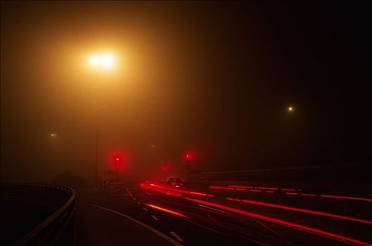 交通,高速公路,夜晚