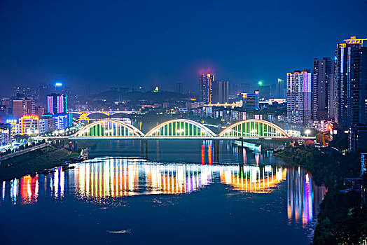 湖南邵阳夜景