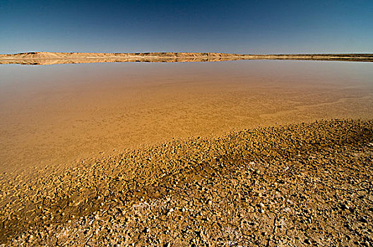 盐滩,卡拉哈里沙漠,北开普,南非,非洲
