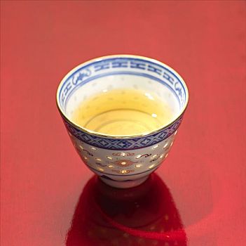 碗,绿茶,中国