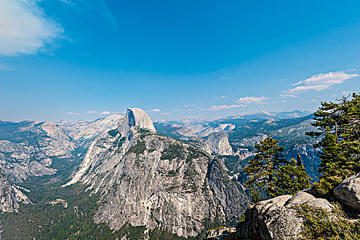 风景,冰河,优胜美地山谷,半圆顶,优胜美地国家公园,加利福尼亚,美国,北美