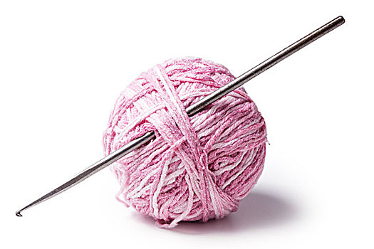 纱线球,编织品,隔绝,白色背景,背景