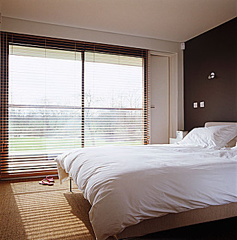 卧室,俯瞰,河岸,主题墙,涂绘,褐色