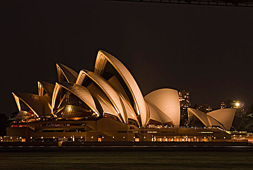 悉尼歌剧院,夜晚,悉尼,新南威尔士,澳大利亚