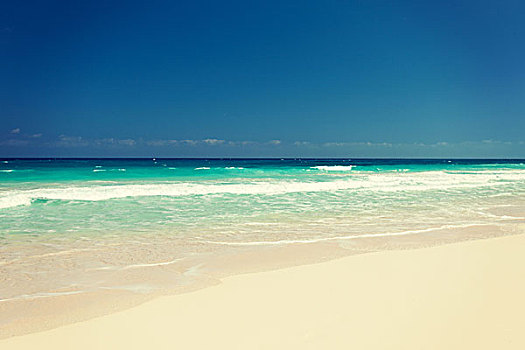 度假,旅行,背景,概念,蓝色海洋,海洋,白沙,天空