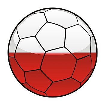 波兰,旗帜,足球