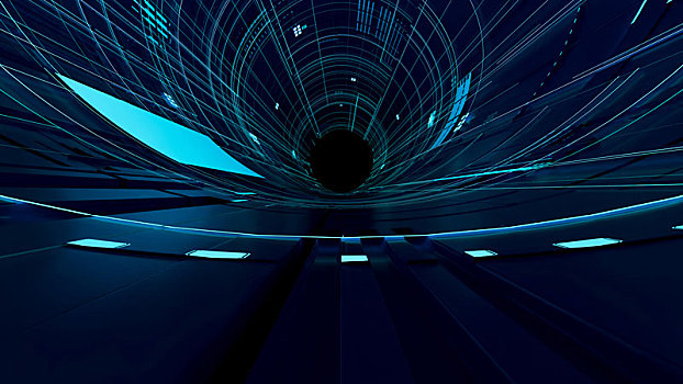 虚拟世界,未来空间,飞行跑道,隧道,宇宙飞船内部,穿越,时空,隧道口,地铁,地铁轨道,轨道