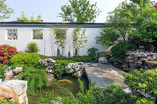 中式古典园林建筑,山东省安丘市齐鲁酒地景区绿城