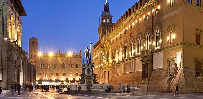 雕塑,广场,马焦雷湖,博洛尼亚,意大利
