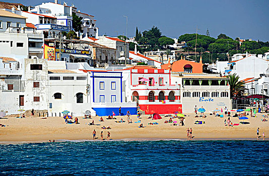海滩,葡萄牙,海岸,阿尔加维,南,欧洲