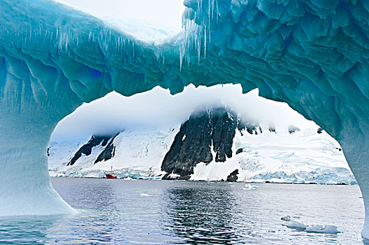 南极,岛屿,探索,冰山,靠近