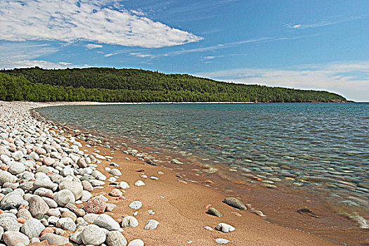 海滩,苏必利尔湖省立公园,安大略省,加拿大