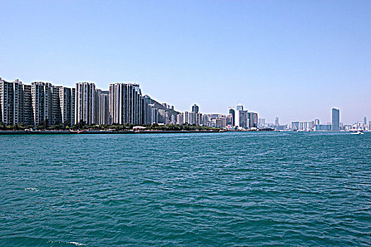 天际线,采石场,湾,香港