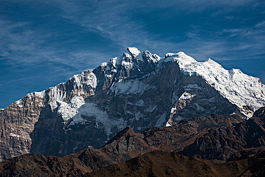 风景,安纳普尔纳峰,山,尼泊尔